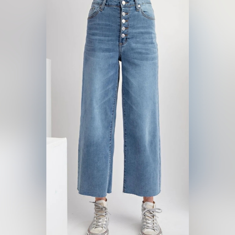 Easel Wide Leg Denim Jeans